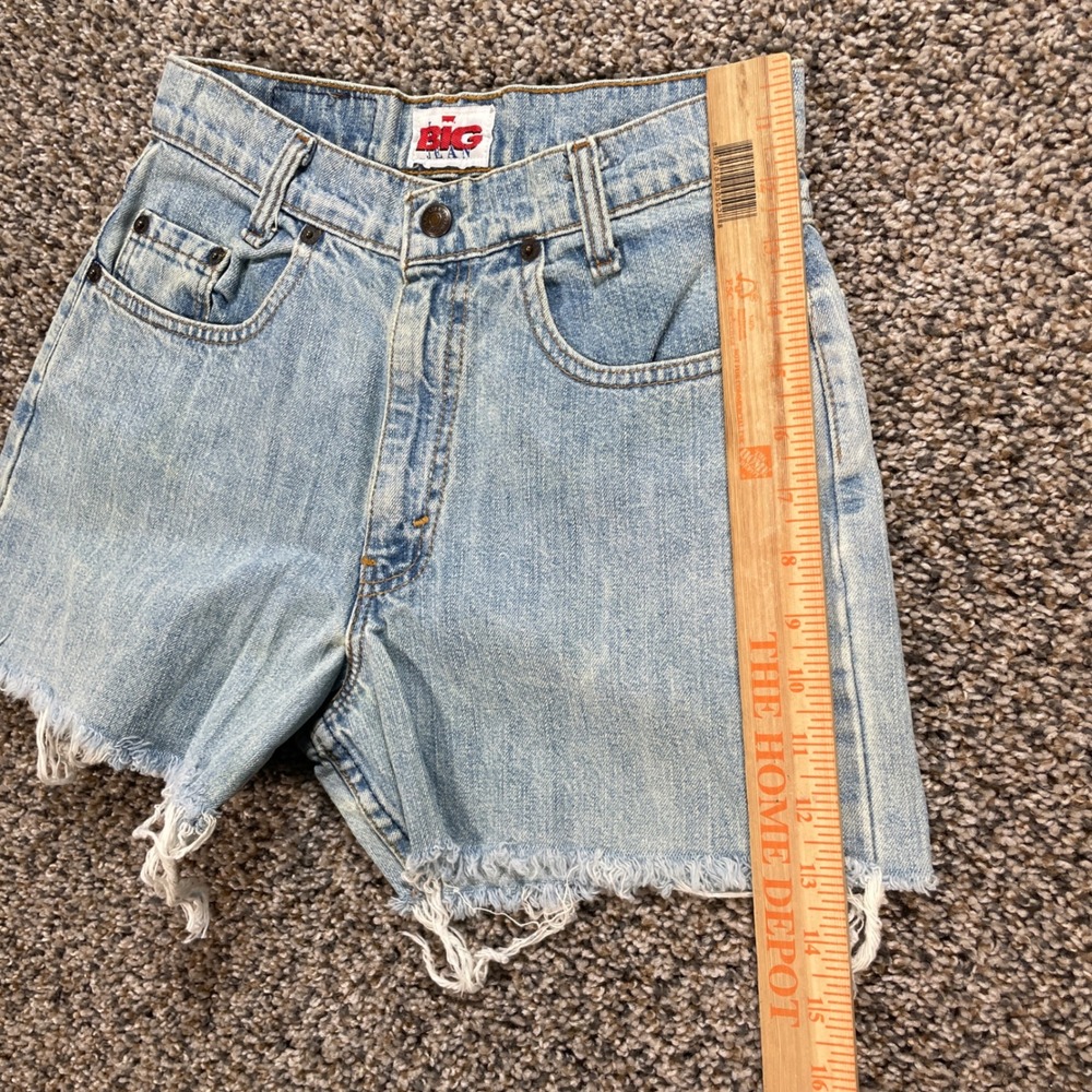 Vintage Levi's SliverTab Women's 13 Shorts USA Made Big Jean Light Wash 90s - Picture 10 of 11